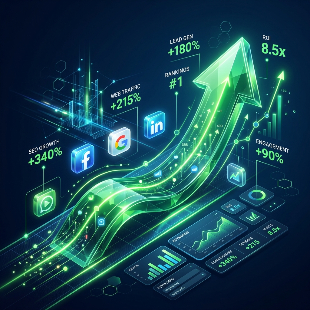 Marketing and Agency ROI Growth Chart